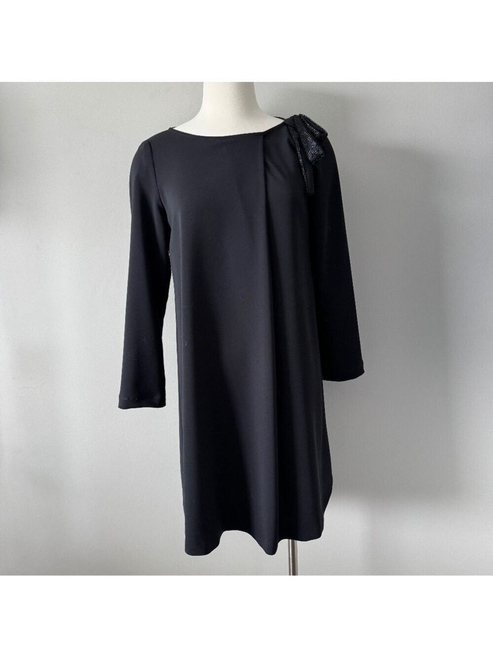 MARELLA Black Long Sleeve Mini Dress Medium
